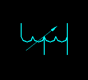 可調壓的單相自藕變壓器電氣圖形符號