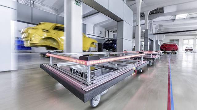 奧迪工廠自動(dòng)化技術(shù)之自動(dòng)駕駛物流系統(tǒng)