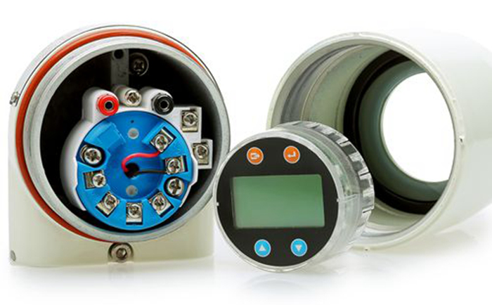 現(xiàn)場(chǎng)顯示溫度變送器內(nèi)部安裝示意圖