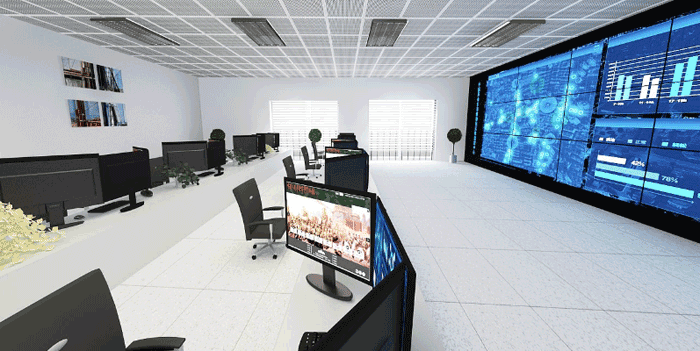 某變電站電力監控的實景