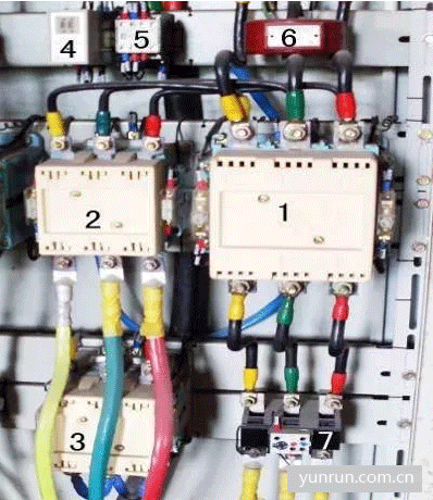 星形-三角形減壓起動實(shí)物圖