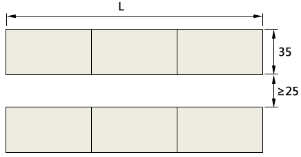 單點閃光報警儀條列式安裝開孔尺寸