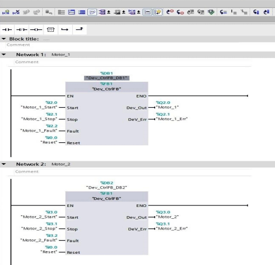 電機(jī)直接控制功能塊在博圖中的傳統(tǒng)調(diào)用方式