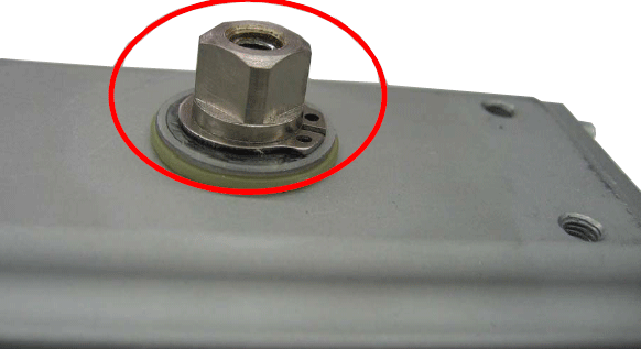 氣動執(zhí)行器軸的末端