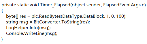 定時(shí)器定時(shí)讀取PLC數(shù)據(jù)，然后通過Log4Net直接存儲(chǔ)到數(shù)據(jù)中