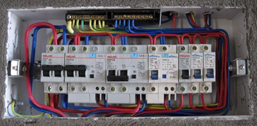 照明，空調掛機未使用RCD的家居配電箱圖