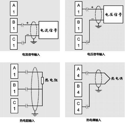 模擬信號(hào)輸入接線圖