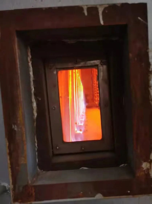 燃燒爐現(xiàn)場火焰情況