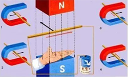 用左手定則判斷通電導(dǎo)體在磁場中的受力方向